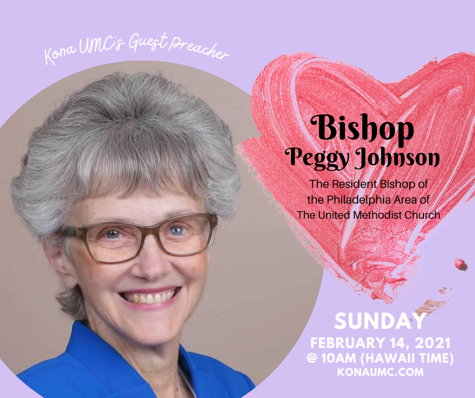 Bishop Johnson is Kona UMC's guest preacher, February 14, 2021