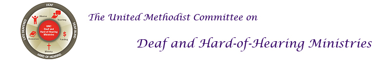 The United Methodist Committee on Deaf and Hard-of-Hearing Ministries with logo